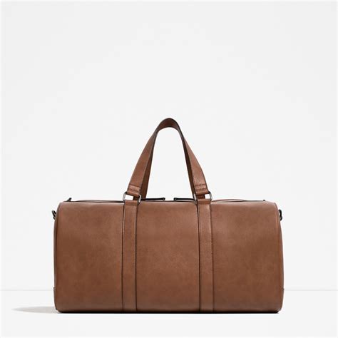 zara leather duffle bag|zara sling bag for men.